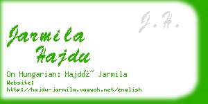 jarmila hajdu business card